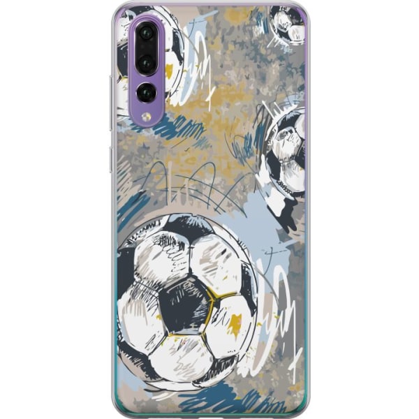 Huawei P20 Pro Gjennomsiktig deksel Fotball