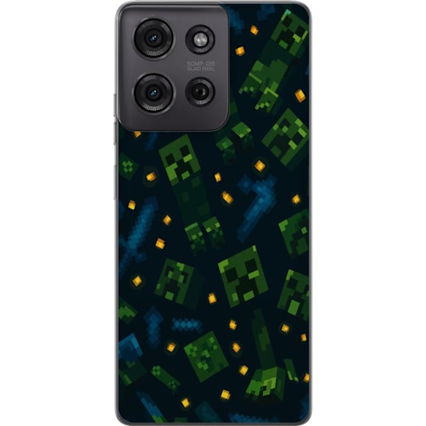 Motorola Moto G75 Läpinäkyvä kuori Minecraft Dungeons Mob