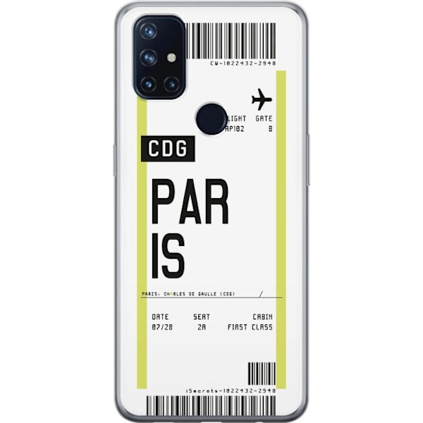 OnePlus Nord N10 5G Gennemsigtig cover Paris