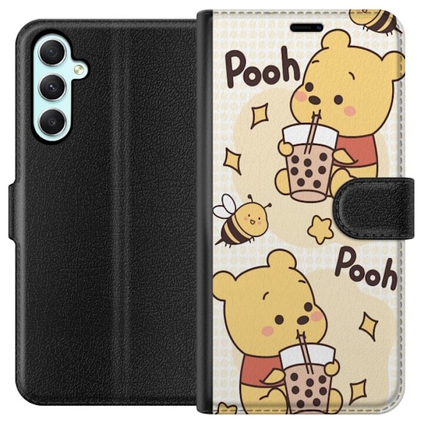 Samsung Galaxy A34 Plånboksfodral Nalle Pooh Style – klassiskt björnmotiv i ny tolkning