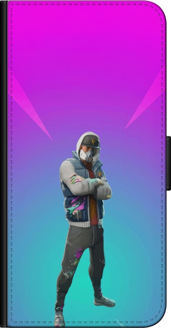Kompatibelt Lommeboketui til OnePlus 9 Pro svart ridder fortnite