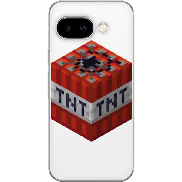 Google Pixel 9a Genomskinligt Skal Minecraft TNT