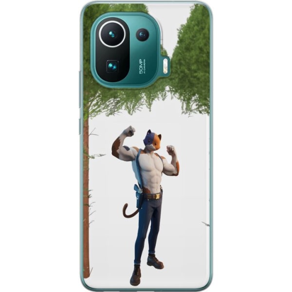 Xiaomi Mi 11 Pro Gennemsigtig cover Fortnite - Meowscles