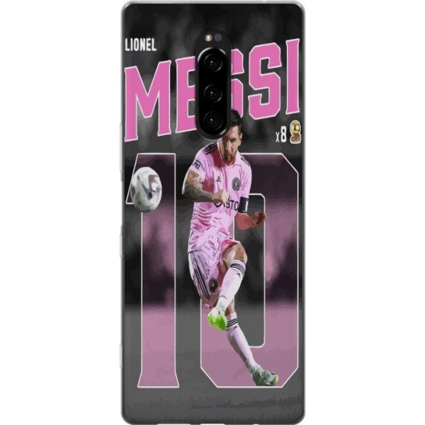 Sony Xperia 1 Läpinäkyvä kuori Lionel Messi