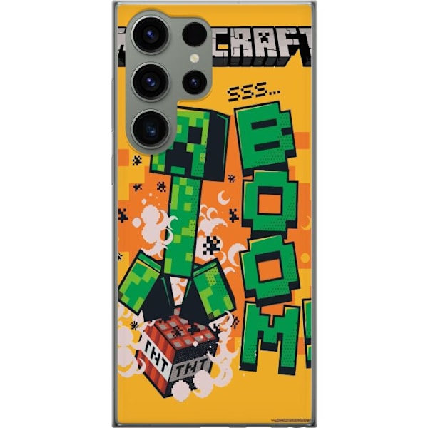Samsung Galaxy S23 Ultra Genomskinligt Skal Minecraft Boom