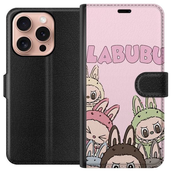 Apple iPhone 16 Pro Lompakkokotelo Labubu Pop Mart Hahmot Keräilykohteet Suosittu Hahmosarja Suunnittelu Pop Mart Leikkikalutaide Aihe