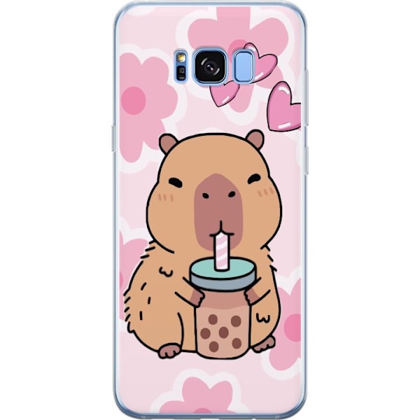 Samsung Galaxy S8+ Gjennomsiktig deksel Kawaii Capybara Hjerte