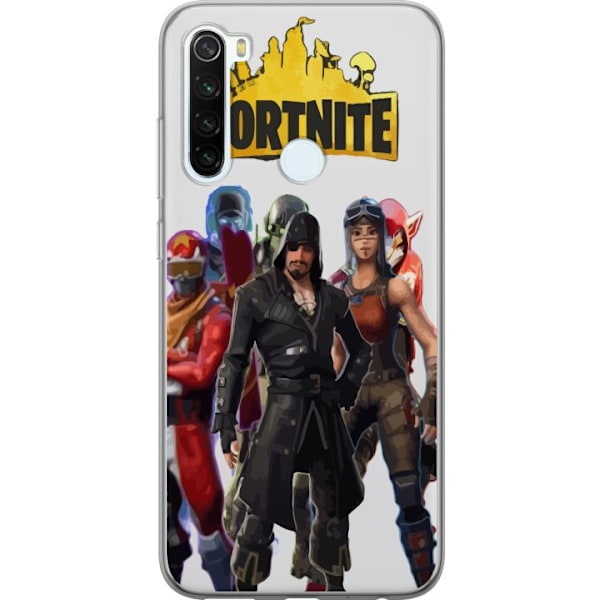 Xiaomi Redmi Note 8 Läpinäkyvä kuori Fortnite