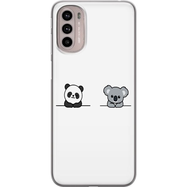 Motorola Moto G41 Gjennomsiktig deksel Panda Koala