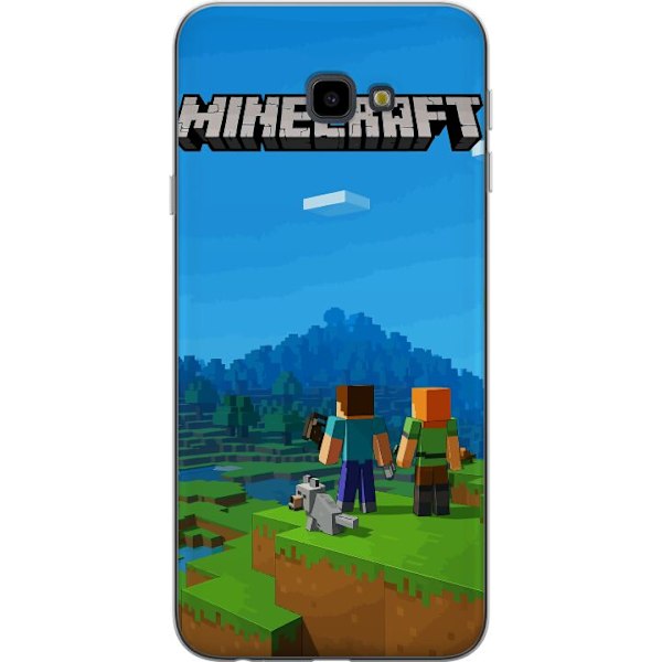 Samsung Galaxy J4+ Genomskinligt Skal Minecraft Key Art