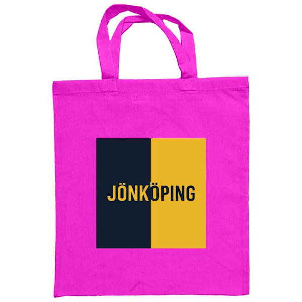 Mulepose | Holdbar Indkøbstaske i Stof Jönköping – Hockey Mørkrosa one size