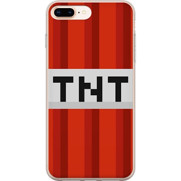 Apple iPhone 7 Plus Läpinäkyvä kuori Minecraft TNT
