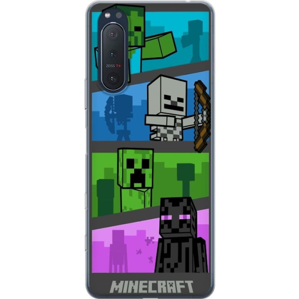 Sony Xperia 5 II Genomskinligt Skal Minecraft