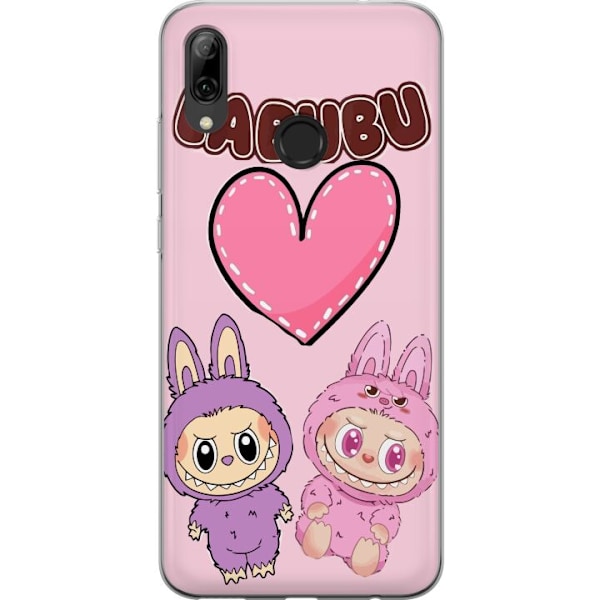 Huawei P smart 2019 Gjennomsiktig deksel Labubu Pink Monster