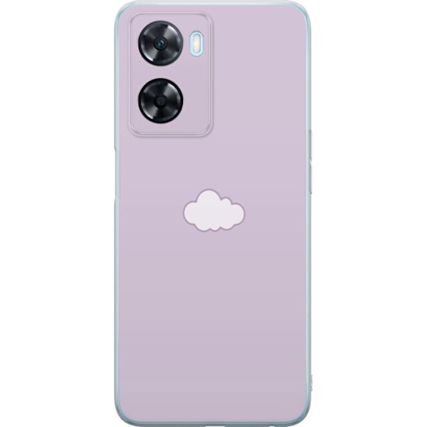 OnePlus Nord N20 SE Läpinäkyvä kuori Lila Pilvi - minimalistinen pilvi lila taustalla