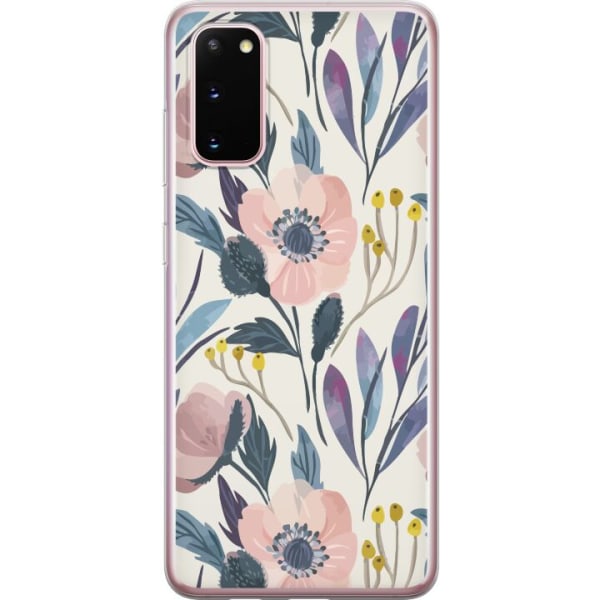 Samsung Galaxy S20 Gjennomsiktig deksel Blomsterlykke