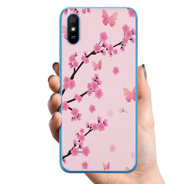 Xiaomi Redmi 9A TPU Mobilskal Blommor