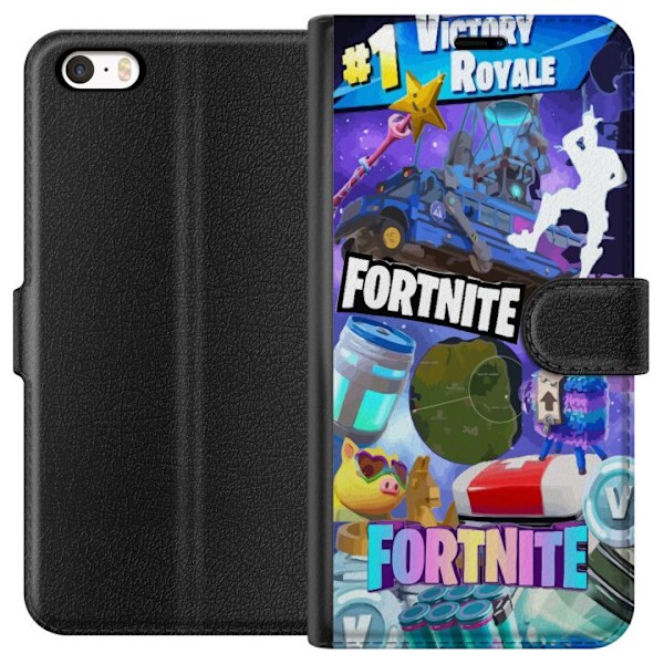 Apple iPhone SE (2016) Lompakkokotelo Fortnite