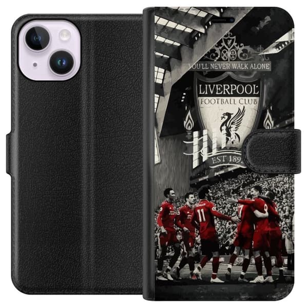 Kompatibel Tegnebogsetui til Apple iPhone 15 Liverpool