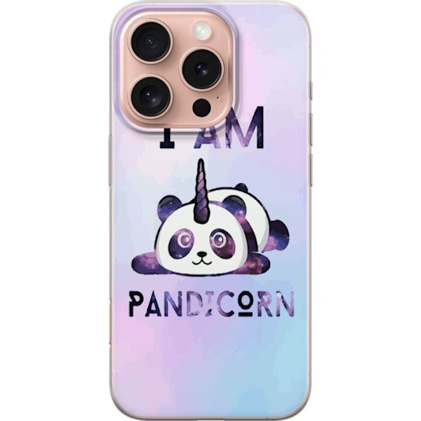 Apple iPhone 16 Pro Gennemsigtig cover Panda Enkelt