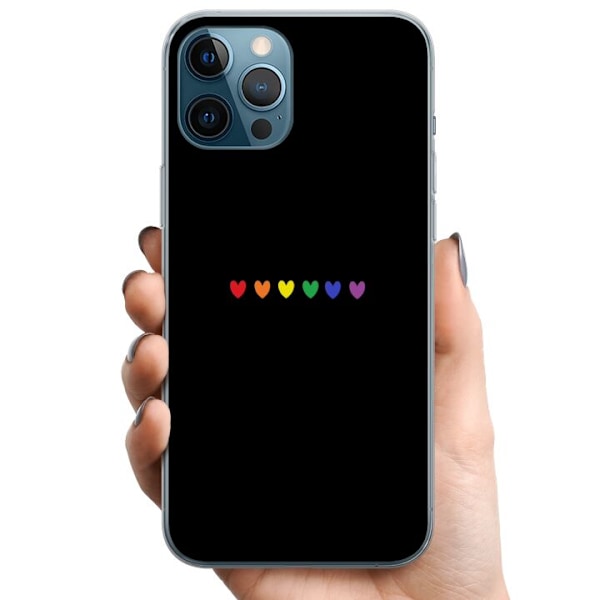 Apple iPhone 12 Pro Max TPU Mobilcover Stolt Hjerter