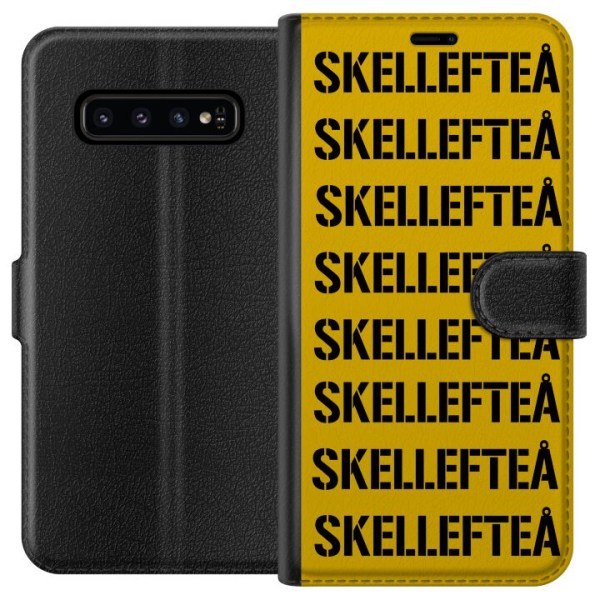 Samsung Galaxy S10 Plånboksfodral Skellefteå SM GULD