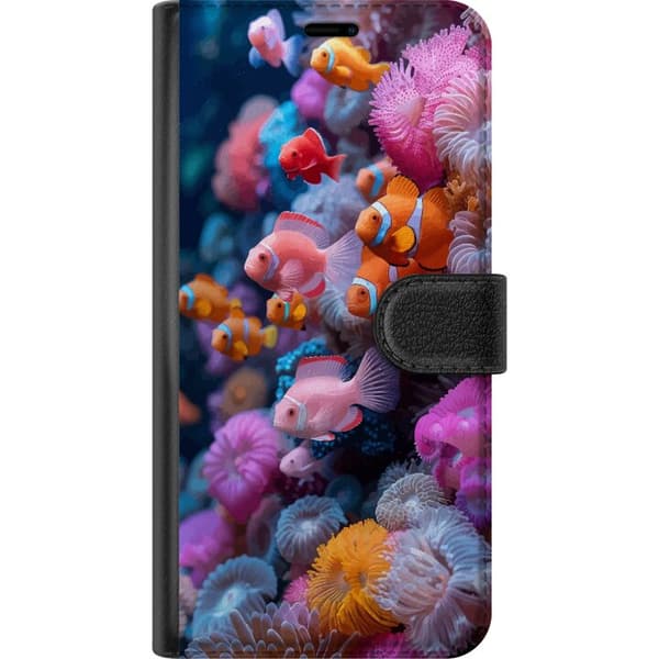 Yhteensopiva Lompakkokotelo Apple iPhone 13 mini Kalat Koralli Meri Valtameri Veden alla