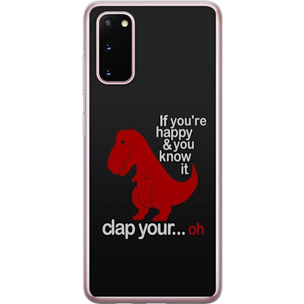 Samsung Galaxy S20 Läpinäkyvä kuori Dinosaurus