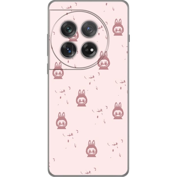 OnePlus 12 Läpinäkyvä kuori Labubu Neon Pop - Neonvärinen pop art hirviö