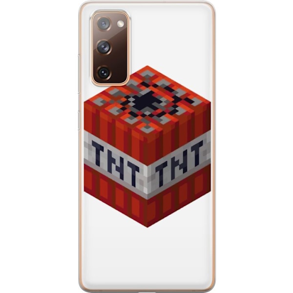 Samsung Galaxy S20 FE Läpinäkyvä kuori Minecraft TNT