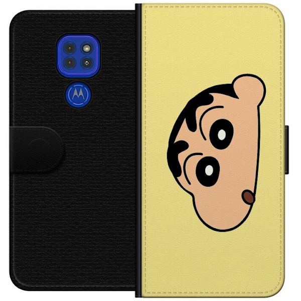Motorola Moto G9 Play Tegnebogsetui Peeking Shinchan