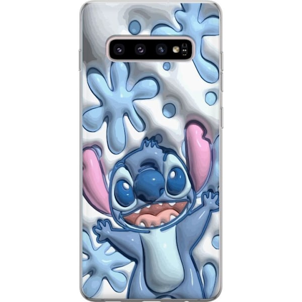 Samsung Galaxy S10+ Genomskinligt Skal Bubbliga Stitch