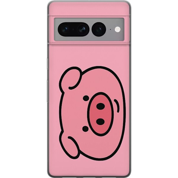Google Pixel 7 Pro Läpinäkyvä kuori Kawaii Piggy