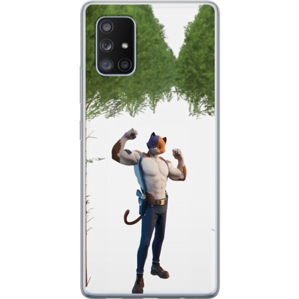 Samsung Galaxy A71 5G Gennemsigtig cover Fortnite - Meowscles