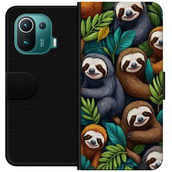 Xiaomi Mi 11 Pro Tegnebogsetui Sengångarstil - afslappet moti