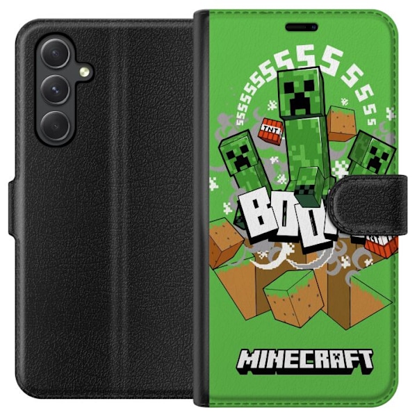 Samsung Galaxy A25 Tegnebogsetui Minecraft Boom