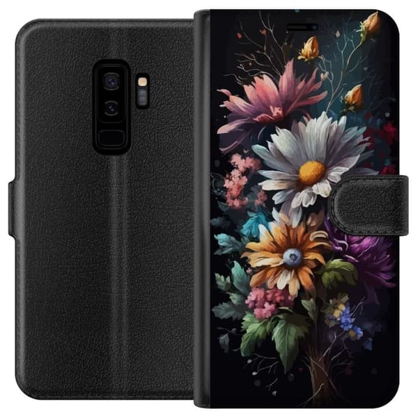 Kompatibelt Lommeboketui til Samsung Galaxy S9+ Blomster