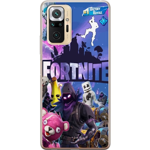 Xiaomi Redmi Note 10 Pro Gennemsigtig cover Fortnite