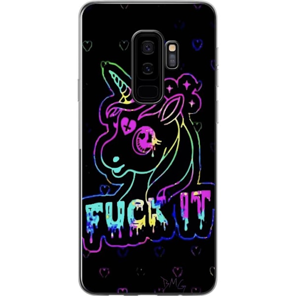 Samsung Galaxy S9+ Gjennomsiktig deksel Fuck it Unicorn