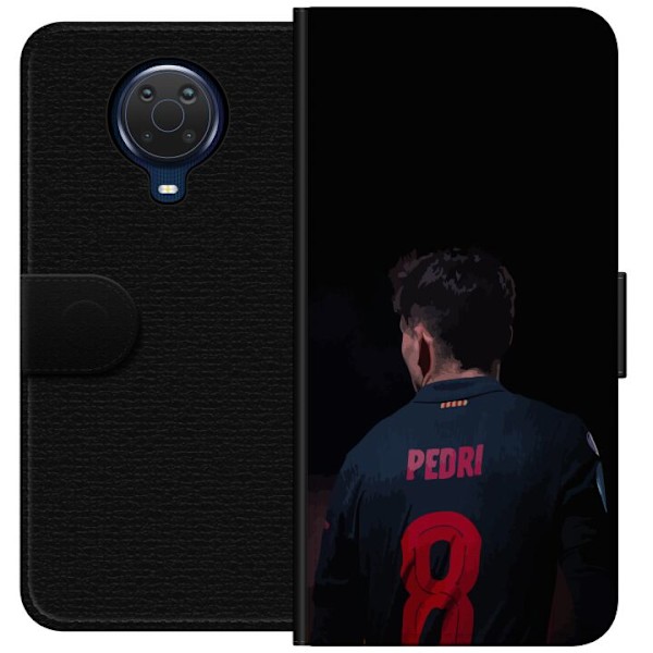 Nokia G20 Lompakkokotelo Pedri FC Barcelona Jalkapallo Espanjalainen Keskikenttäpelaaja Maali Urheilumotivaatio Fanit Lapset Nuoret
