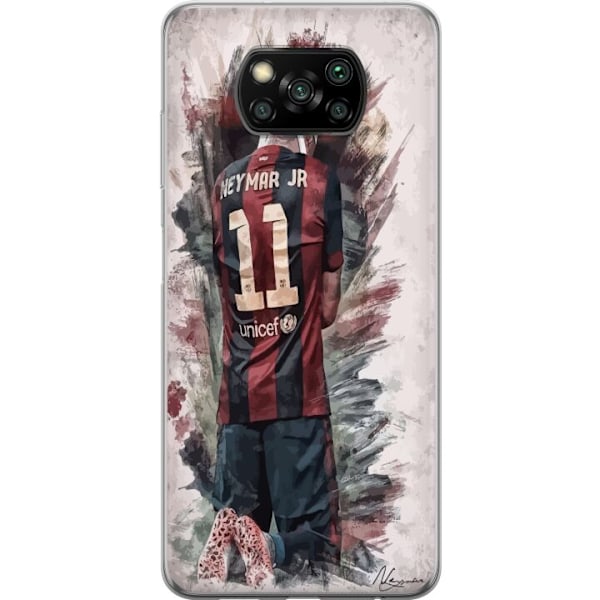 Xiaomi Poco X3 NFC Läpinäkyvä kuori Neymar