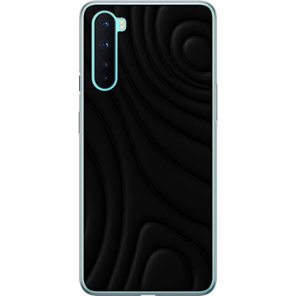 OnePlus Nord Genomskinligt Skal Black Waves