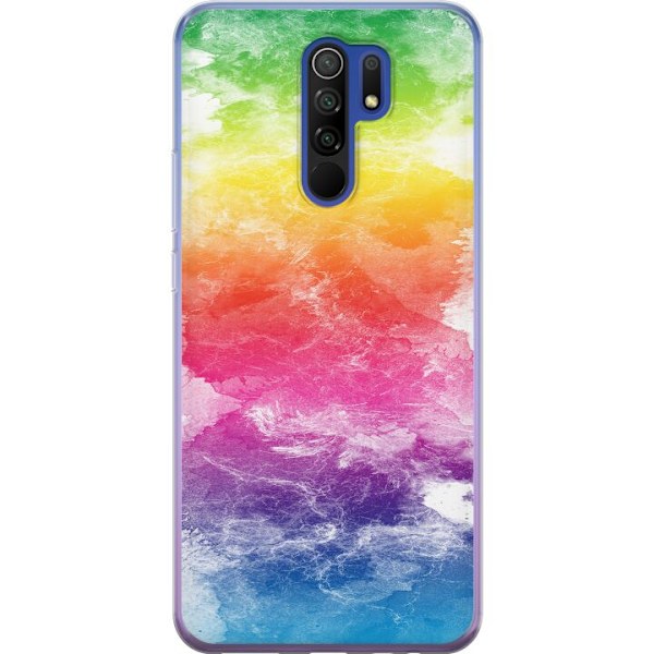 Xiaomi Redmi 9 Gjennomsiktig deksel Vannfarget Fading