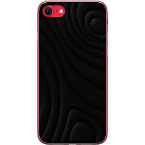 Apple iPhone SE (2020) Läpinäkyvä kuori Tummat Aallot