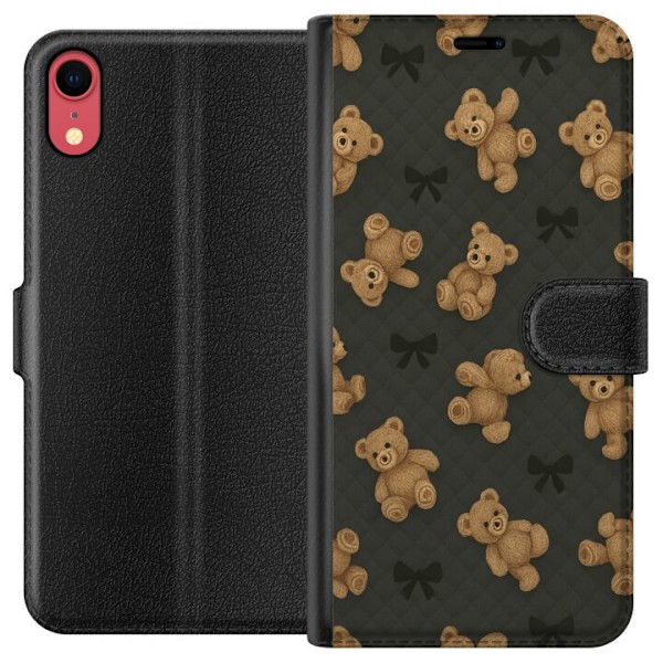Apple iPhone XR Tegnebogsetui Teddy Knus