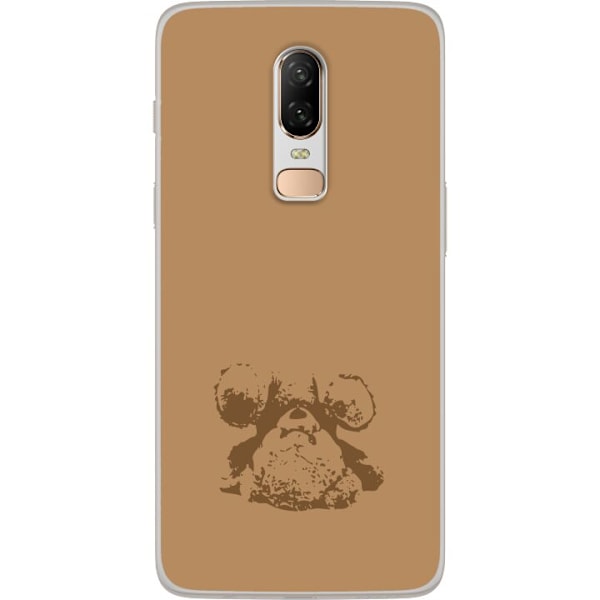 OnePlus 6 Gennemsigtig cover Teddybjörn