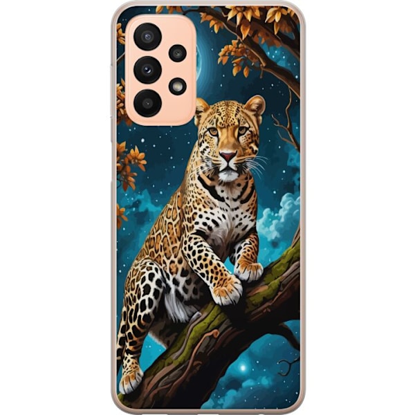 Samsung Galaxy A23 5G Läpinäkyvä kuori Leopard