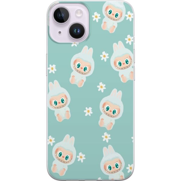 Apple iPhone 15 Plus Läpinäkyvä kuori Labubu Candy Vibes