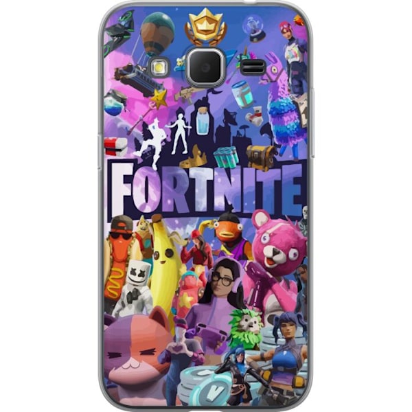 Samsung Galaxy Core Prime Gennemsigtig cover Fortnite