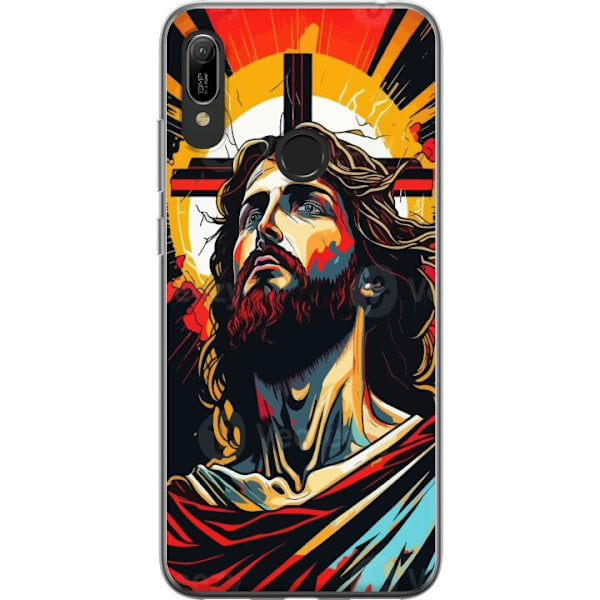 Huawei Y6 (2019) Läpinäkyvä kuori Jeesus ja Kortti - uskonn